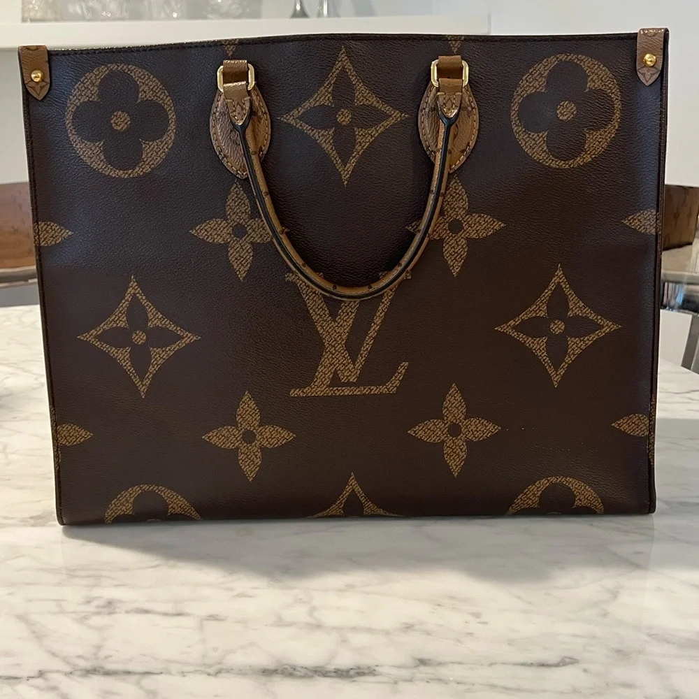 Louis Vuitton Brown Monogram Giant Canvas Onthego Tote
